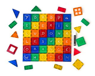 Magnetic Tiles Word Search!