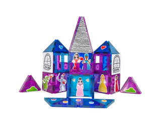TYTAN® Magnetic Tiles Princess Castle 60-Piece Building Blocks Set