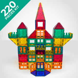 Tytan® 220-Pc SUPERSIZED Magnetic Tiles & Building Blocks Set - STEM Certified - Provides Hours of Creative Fun!