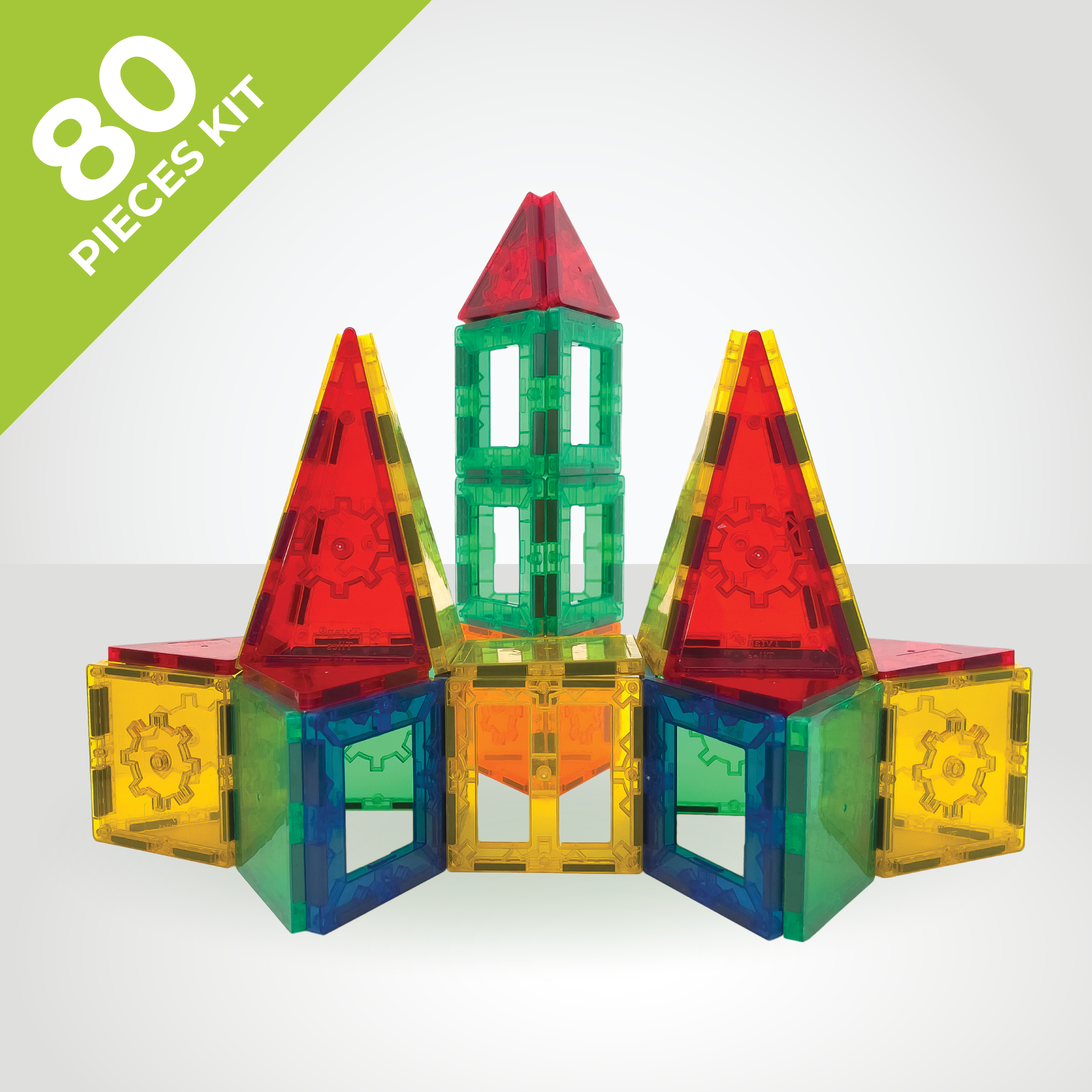Tytan® 100-Pc Magnetic Tiles & Building Blocks Set - STEM Certified -  Provides Hours of Creative Fun!