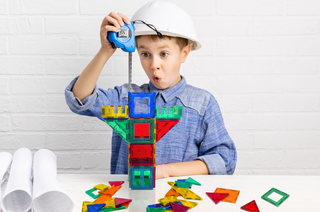 Tytan® 80-Pc Magnetic Tiles & Building Blocks Set - STEM Certified - Provides Hours of Creative Fun!